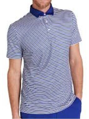 NWT - Nike Dri-Fit Victory Stripe Golf Polo Men’s XL Blue/White